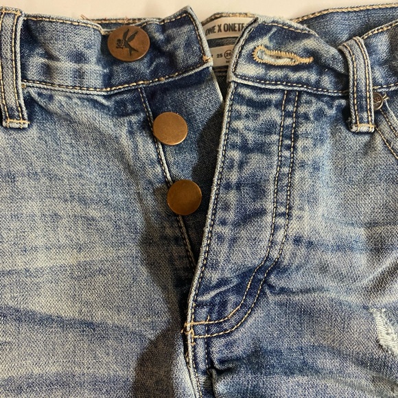 OneTeaspoon Juliettes high waist Coastal Cowgirl curved hem.Size 26 - Picture 10 of 15